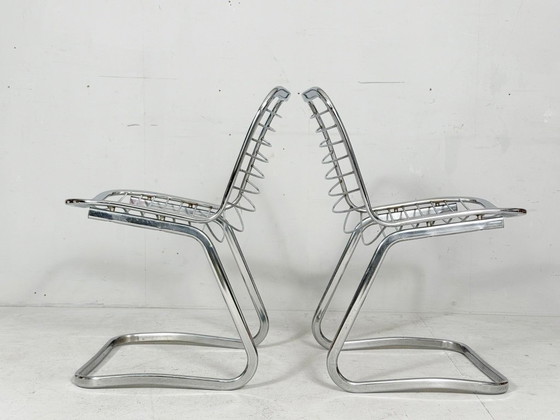 Image 1 of Set di 4 sedie a sbalzo disegnate da Gastone Rinaldi per Rima, modello: 'Sabrina', anni '70, Italia.