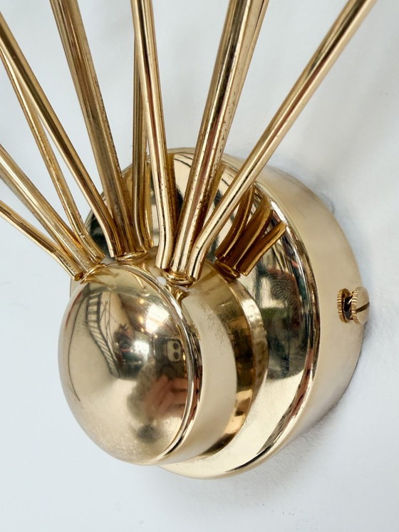 Set of 2 Italian Wall lights with glass spheres, 1970s – Metal (photo 10 of 15)