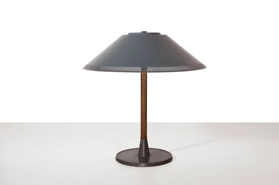 Dark green Lyfa Danish design table lamp – Brass, Scandinavian (photo 2 of 6)