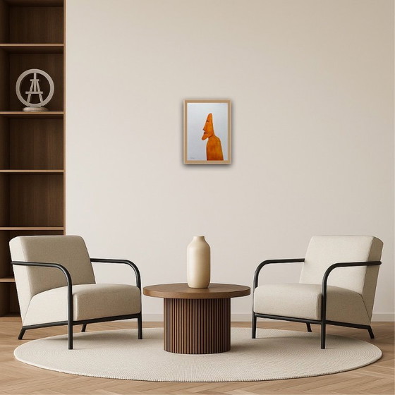 Image 1 of Inkt op wit papier.  Formaat 30x21cm. Moai