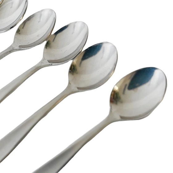 Image 1 of Amefa cuillères à café set vintage acier inoxydable