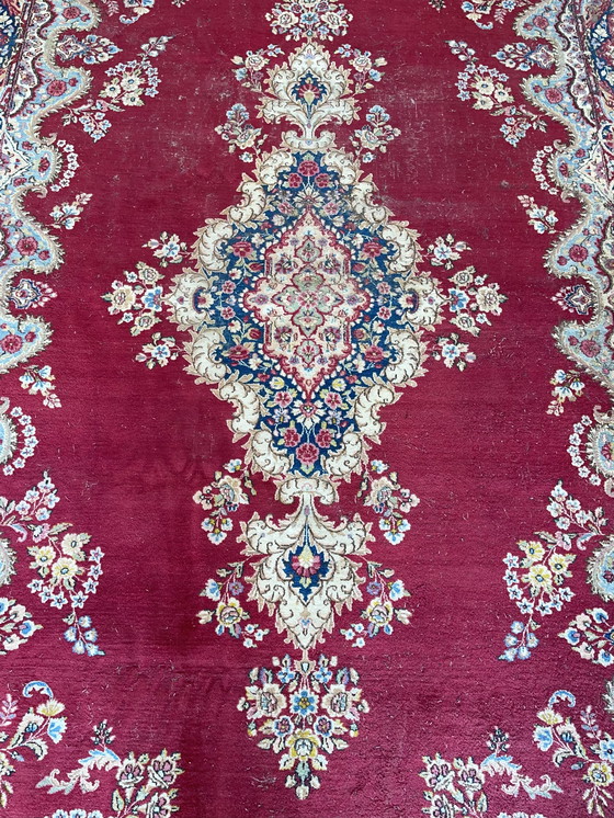 Image 1 of Perzisch Kerman (Kirman) Tapijt,500 × 295 cm,Uniek Vintage Stuk