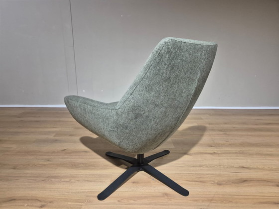 Image 1 of Montel Caesar - Swivel armchair - NEW - Green - Gray - Fabric