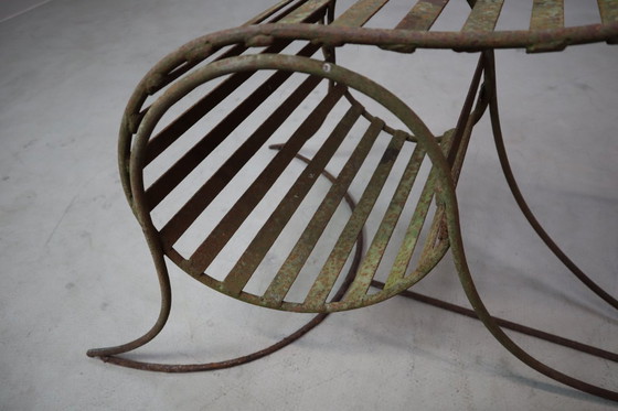 Image 1 of Set of three sculptural iron chairs, in the style of André Dubreuil