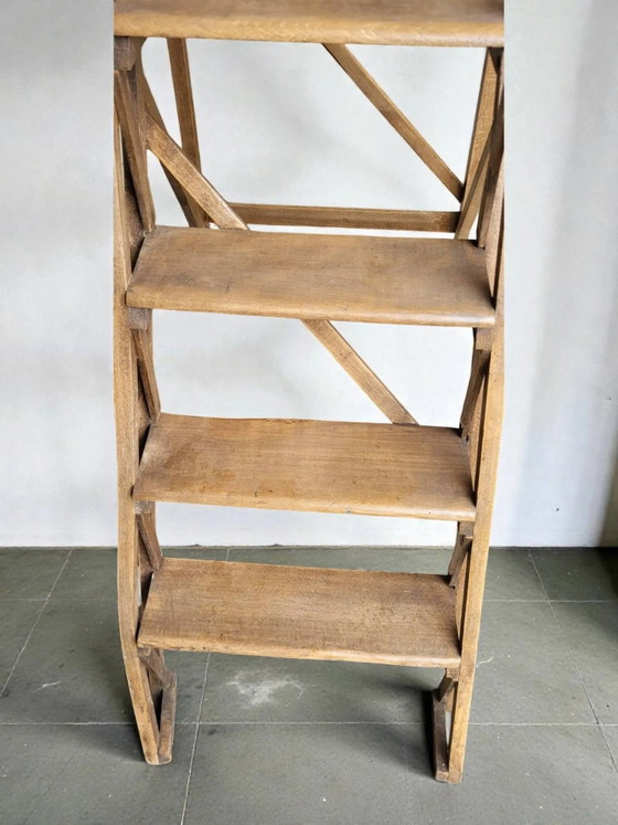 Bibliotheks-Trittleiter – Hocker, Wood (photo 5 of 9)