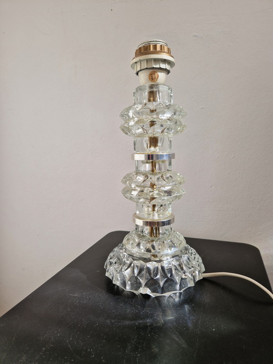 Image 1 of Vintage Orrefors Tafellamp Sweden Kristalglas
