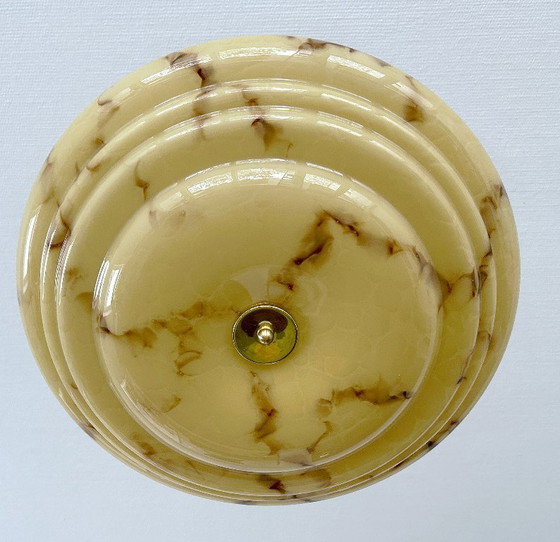 Image 1 of Art Deco Glass Pendant Light