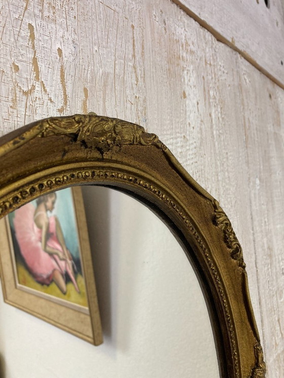 Image 1 of Antieke ovale spiegel