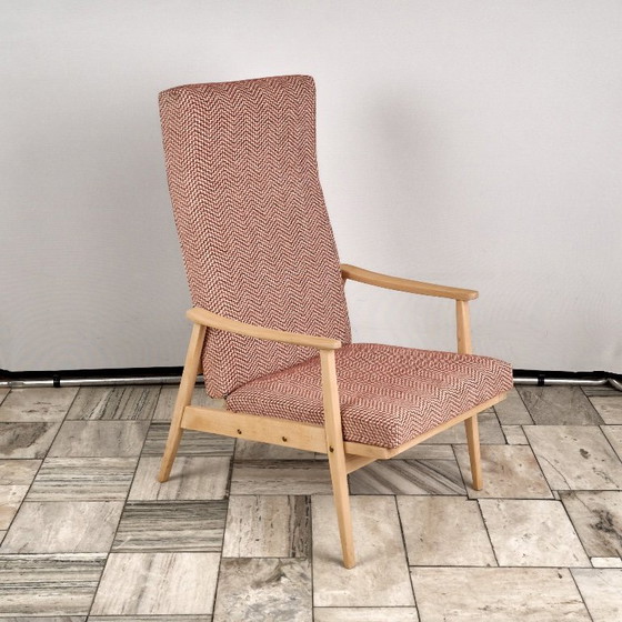 Fauteuil inclinable vintage avec repose-pieds, années 1960, Tchécoslovaquie – Český Nábytek (photo 8 of 19)