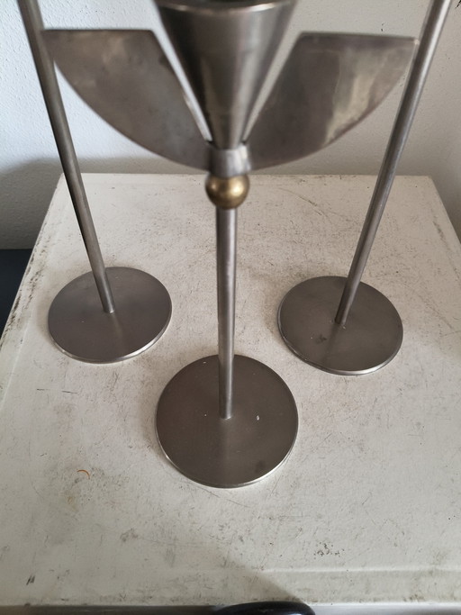 Candelabros posmodernos de diseño vintage estilo Memphis