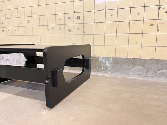 Image 1 of Table basse vintage en chêne laqué noir