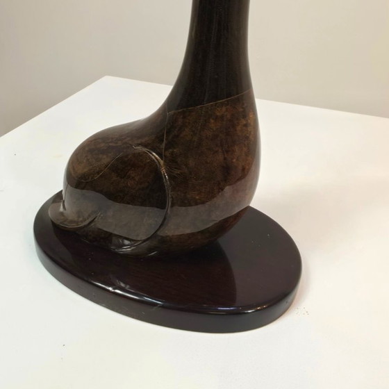 Image 1 of Aldo Tura goat parchment table light 1960's Italian Design mid century 