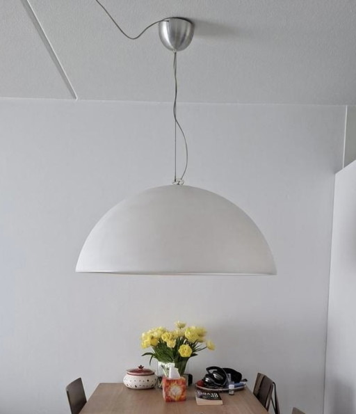 Large Pendant Lamp Basic Dome 90 cm, white - Durable Polyethylene