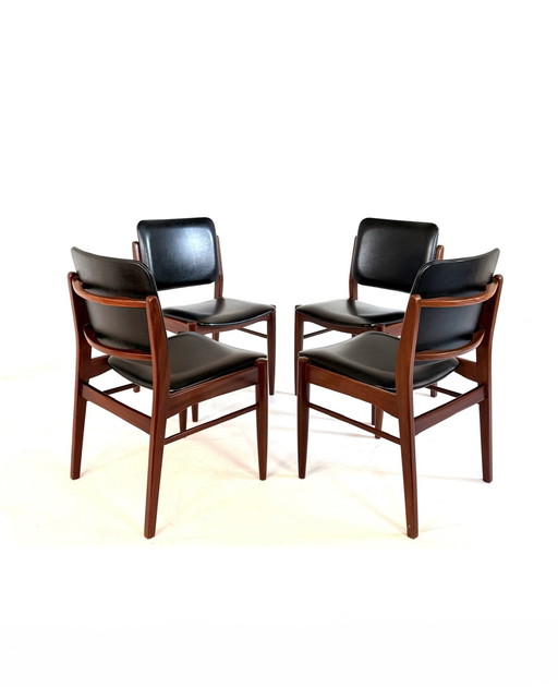 4x vintage dining chair, Louis van Teeffelen '60