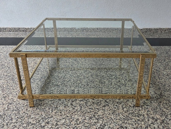Image 1 of High-end Vintage Hollywood Regency Salontafel – 23kt Verguld – Jaren 70