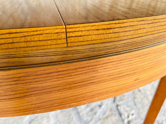 Image 1 of Mid-Century Extendable Teak Dining Table with Butterfly Leaf, By Van Pelt, 1960s