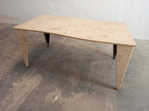 Vintage natural stoon / tessellated dining table 