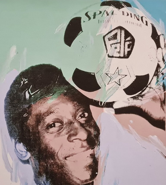 Image 1 of D'après Andy Warhol, Pelé, années 1980, lithographie