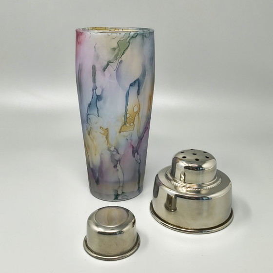 Image 1 of 1970s Mid-Century Cocktail Shaker in Murano Glass. Made in Italy
