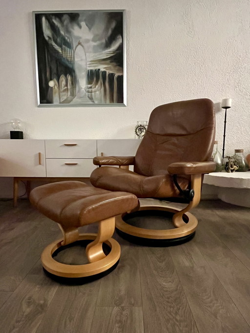 Stressless Sessel – wirklich leer – Cognac – modern – ergonomisch