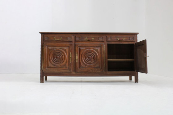 Image 1 of Vintage Brutalist Dudouyt sideboard, 1950s