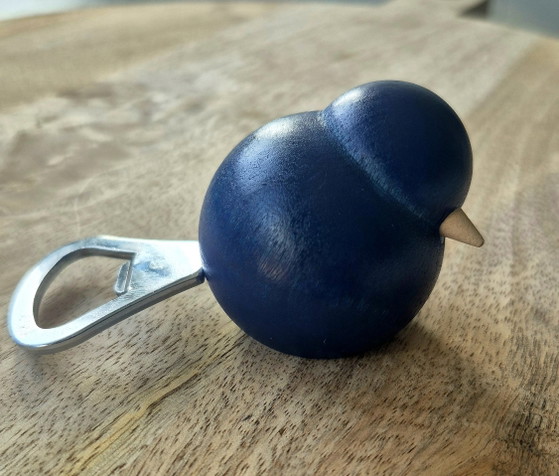 Image 1 of Aarikka Simasieppo Finland Flaschenöffner blauer Vogel / bottle opener