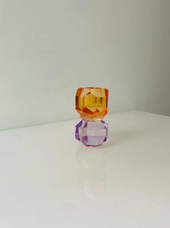 Image 1 of Candeliere moderno in vetro sfaccettato