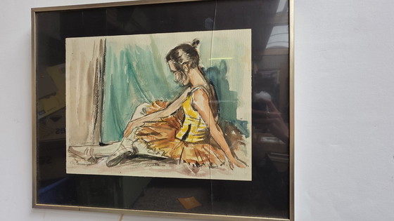 Image 1 of # Harry Corvers (1913–1982) – Originele Danseres / Ballerina | 1970 | 50 x 40 cm