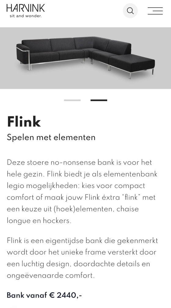 Image 1 of Sofá esquinero Harvink Flink