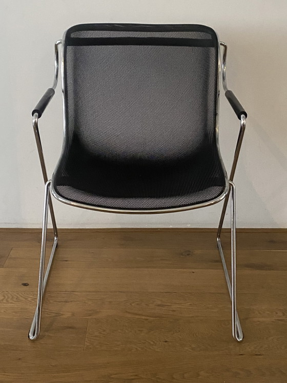 6x Vintage Design Penelope Chair Charles Pollock – Anonima Castelli, Side chairs, Chrome (photo 3 of 5)