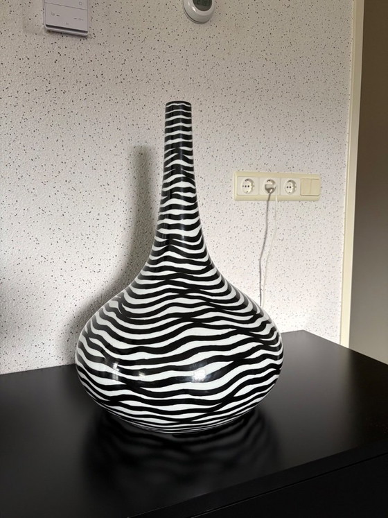 Image 1 of Black and white designer vase