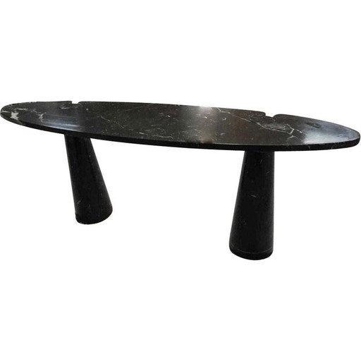 Consola vintage Eros de mármol negro de Nero Marquina, años 70