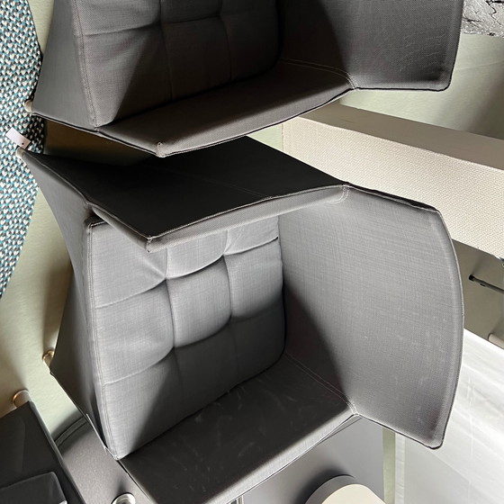 Image 1 of Cane-line diamond dining armchairs and garden bench