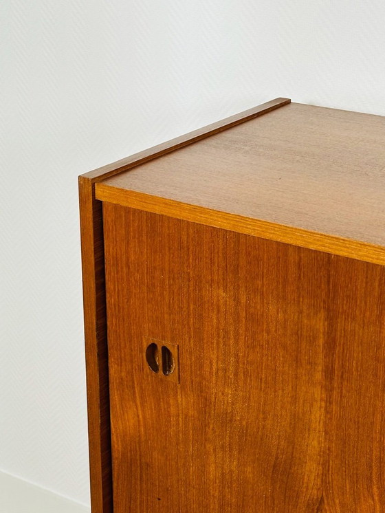 Image 1 of Enfilade haute vintage scandinave en teck, 1960