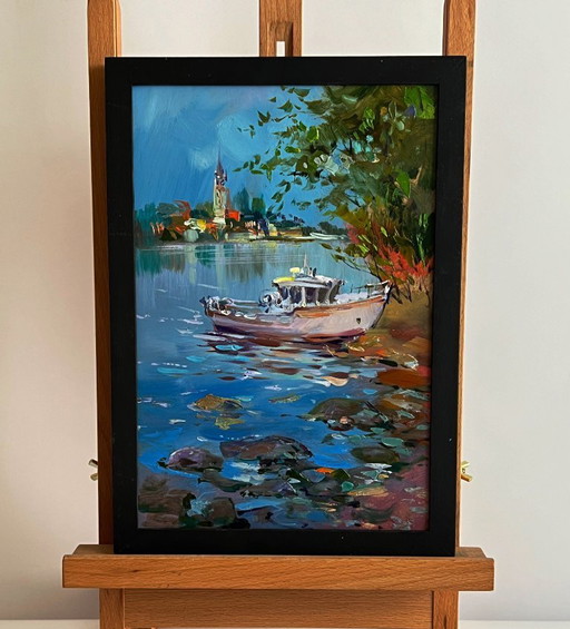 Un bateau près du rivage