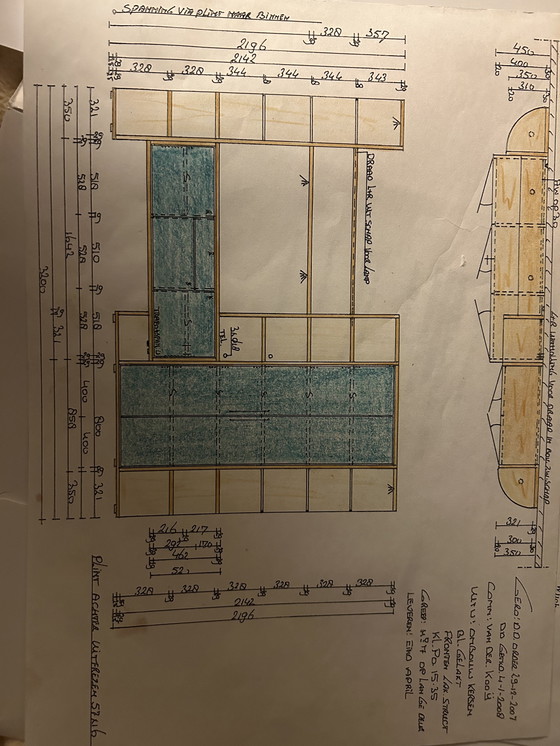 Image 1 of Gero moderne wandmeubelset met opbergruimte en vitrinas