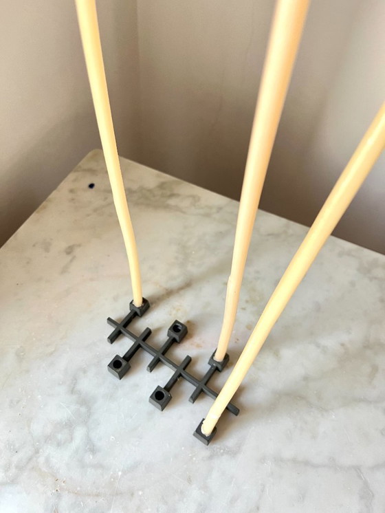 Image 1 of Vintage PARO Modular Candleholder by Jens Quistgaard – Danish Brutalist Cast Metal, 1970s