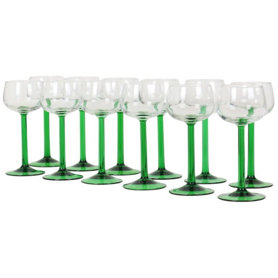 Image 1 of 12 Vintage Luminarc Elzas Wijnglazen