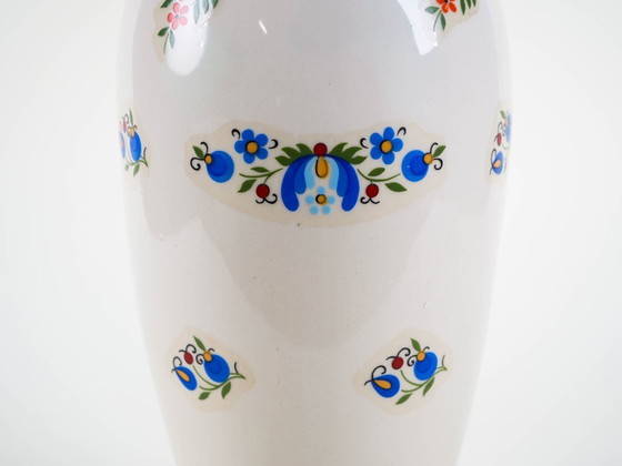 Image 1 of Porcelain vase, Kashubian design, 1980s, made in Poland