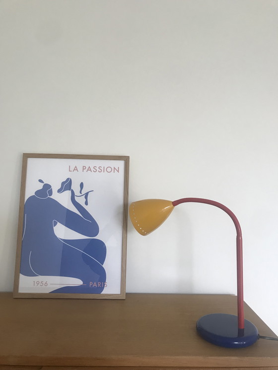 Image 1 of Vintage Happy Light - Modello 54023 - Stile Memphis - Design olandese - Lampada da tavolo - 1980 - Lampada da scrivania