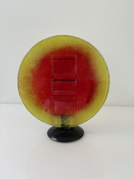 Image 1 of Vintage 1960’s Glassculptuur Brandende Zon