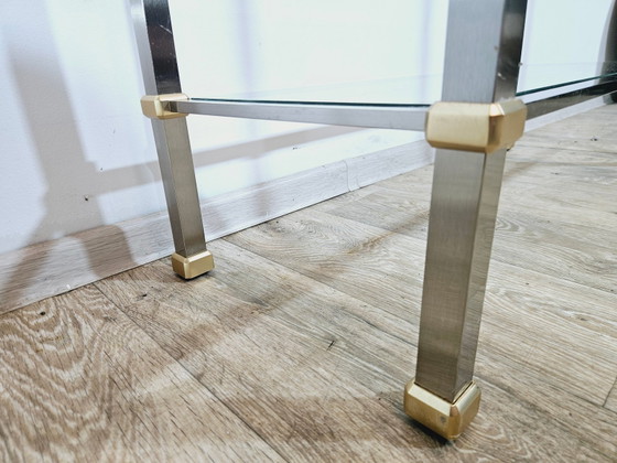 Hollywood Regency Konsolentisch – Metal, Chrome (photo 12 of 15)