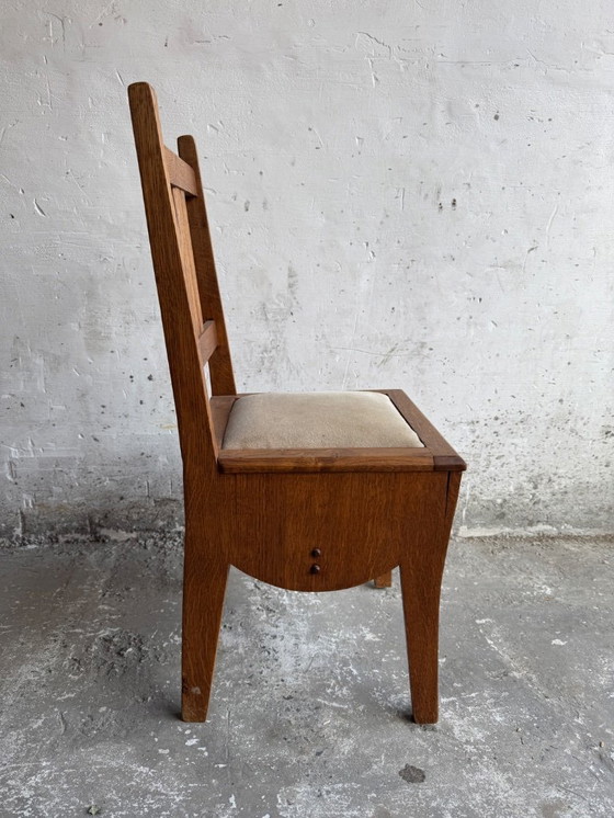 Image 1 of Satz von 6 Amsterdam School Art Deco Esszimmerstühlen