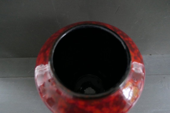 Image 1 of Vintage Scheurich large vase 517-30 red W. Germany