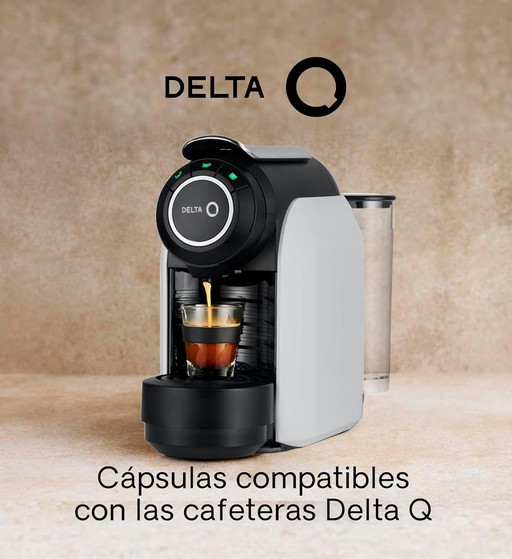 Delta Q Qool Evolution Cafetière à capsules + 2 packs de 40 capsules Qalidus Fonctionnement automatique 3 programmations de café