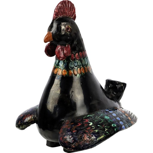 Vase vintage en céramique zoomorphe, 1950-1960