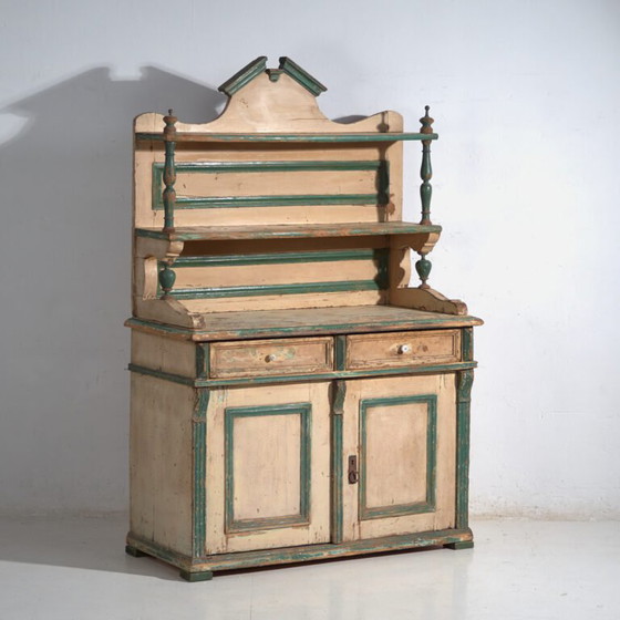 Mobile da cucina in pino con due ante e ripiani – Europa Centrale, circa 1910 – Armadi, Scandinavian (photo 9 of 40)