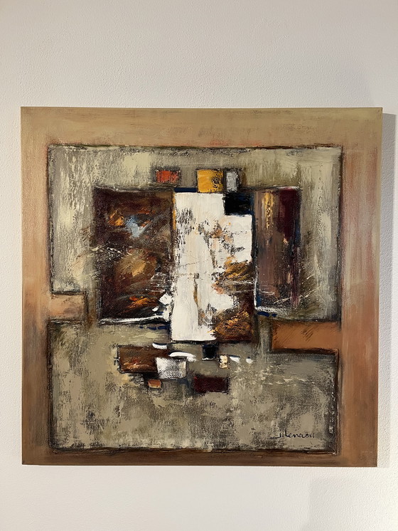 Image 1 of Jef Lenaers abstraktes Gemälde 'whatever'