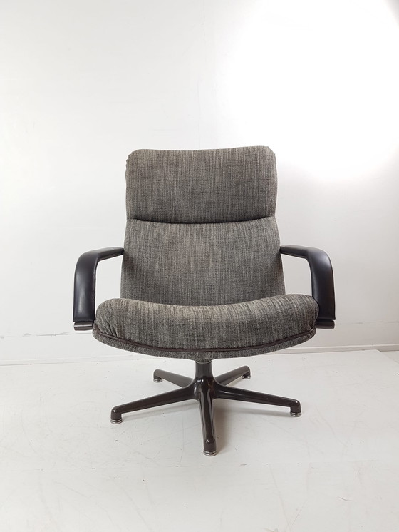 Image 1 of Artifort Drehsessel Grau Braun Melange F154