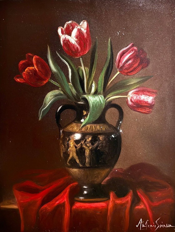 Image 1 of Antonio Sciacca Painting Signed